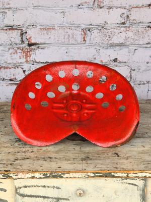 Oude Tractor Zitting Rood