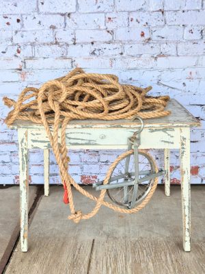 Scheepstouw met Takelwiel en Haak