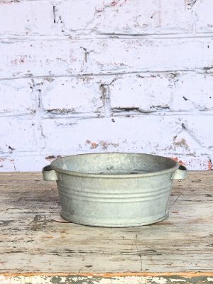 Zinken Bakje Met Handvatten