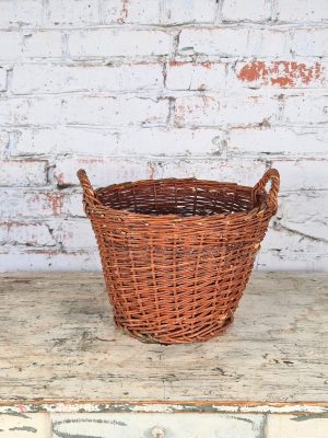 Rieten Mand Donker Model Groot