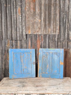 Set, 2-luik Paneeldeurtjes Blauw