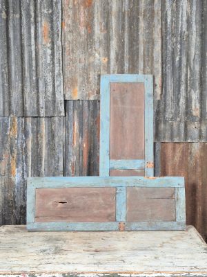 Set, 2-luik Paneeldeurtjes Bruin/Blauw