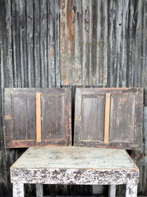 Set, 2-luik Paneeldeurtjes Bruin