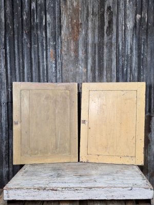 Set, 2-luik Paneeldeurtjes Beige