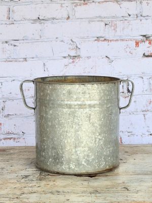 Zinken Tonnetje Met Verticale handvatten A