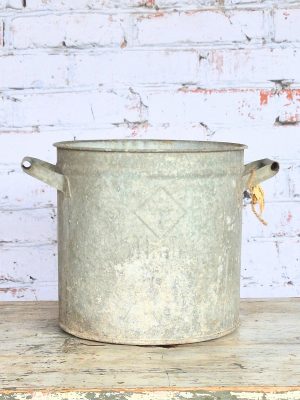 Zinken Tonnetje Met Horizontale Handvatten