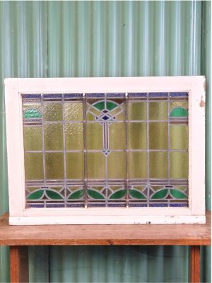 Vintage Glas In Rood Raam 85.5/64